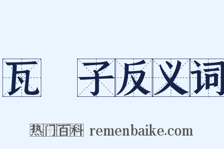 瓦衕子反义词是什么意思的图片